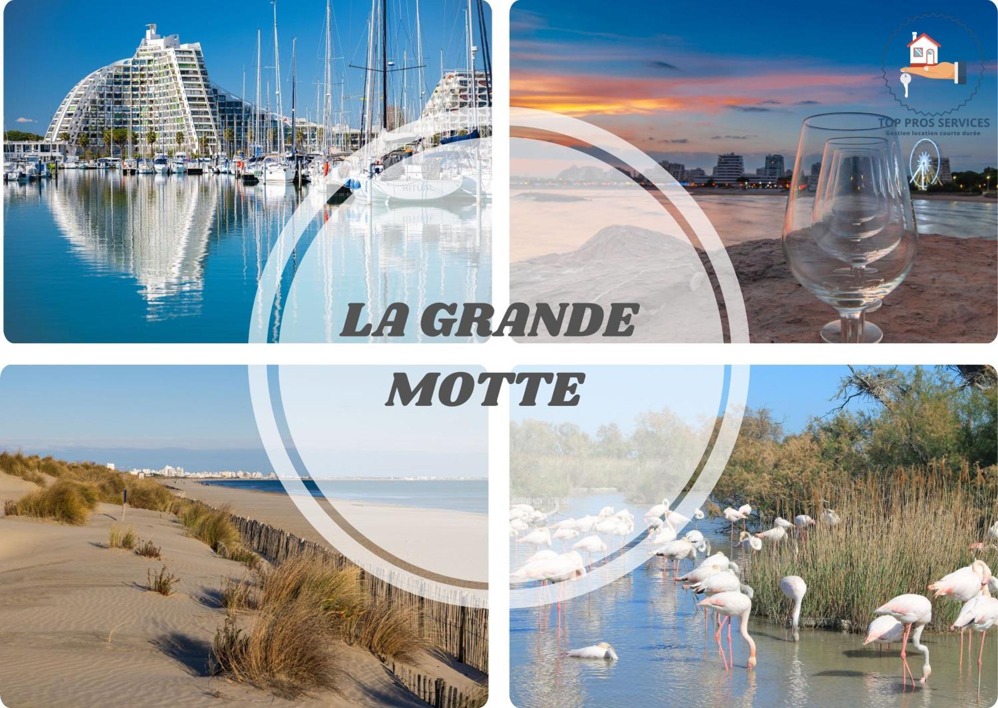 LE ESTELLA APPART - PARKING WIFI au CALME 2 Min PLAGES - Résid LE RAYOL - CoHôteConciergerie La Grande Motte Extérieur photo